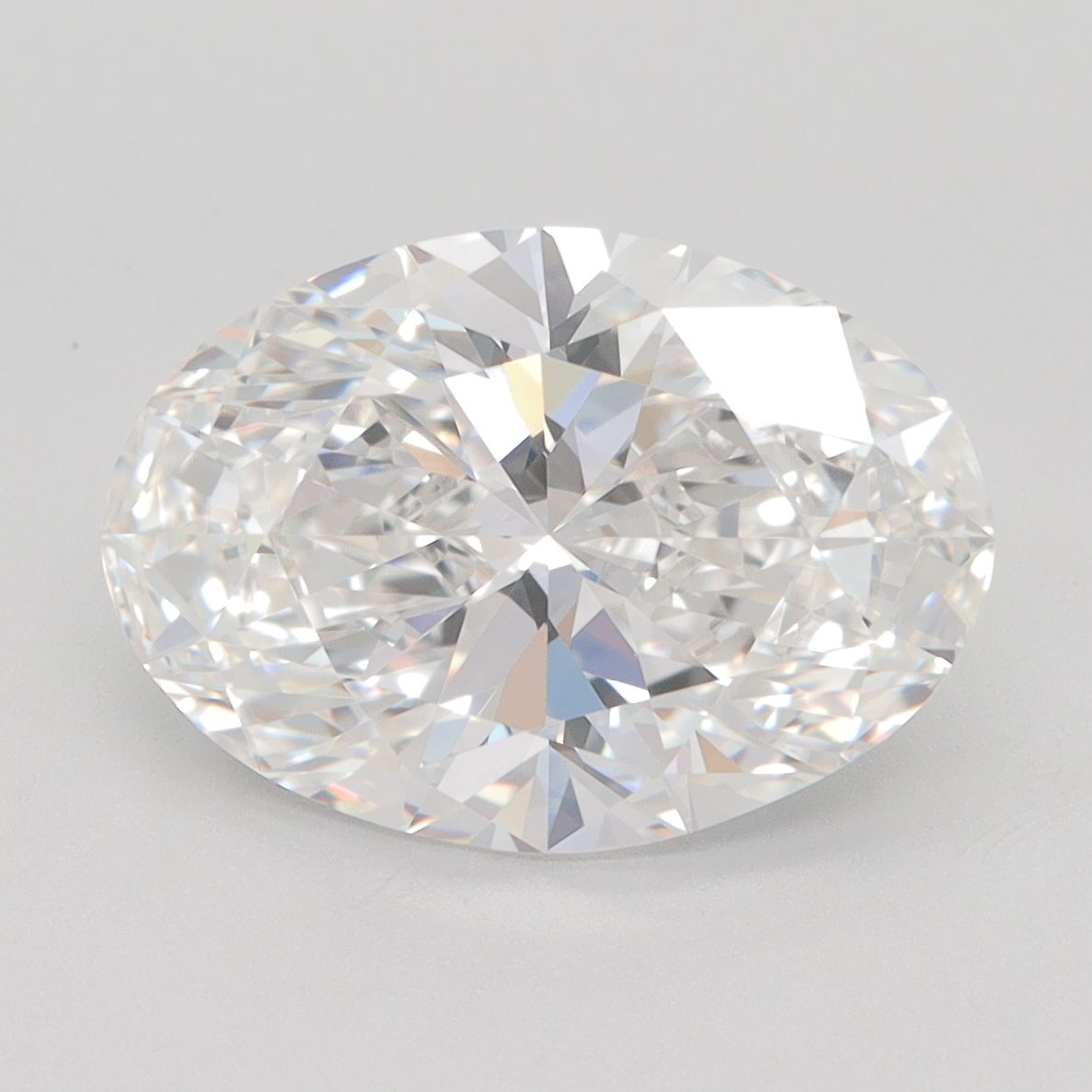 4.02 Carat F-IF Oval Lab Diamond