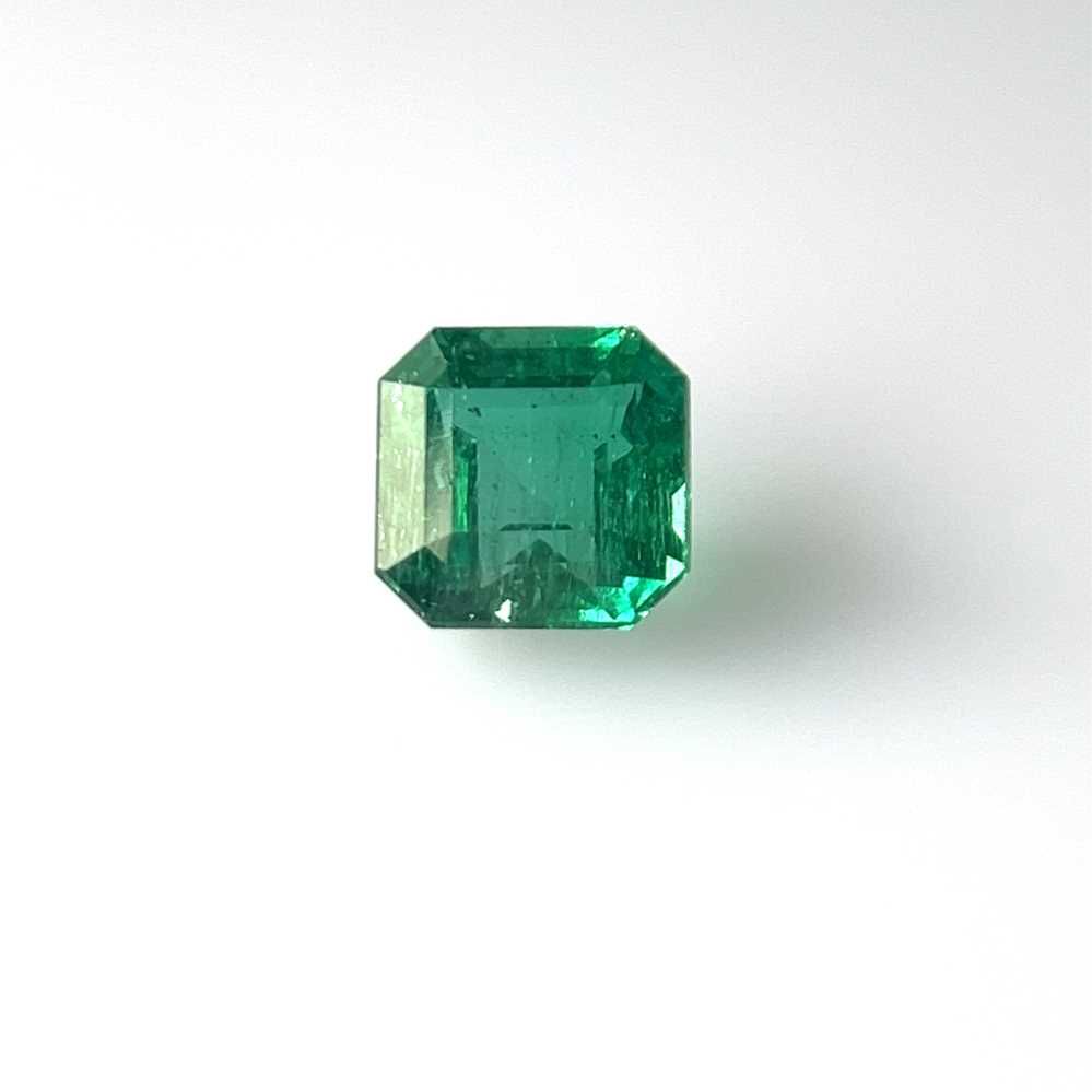 2.48 Carat Asscher Cut Green Emerald