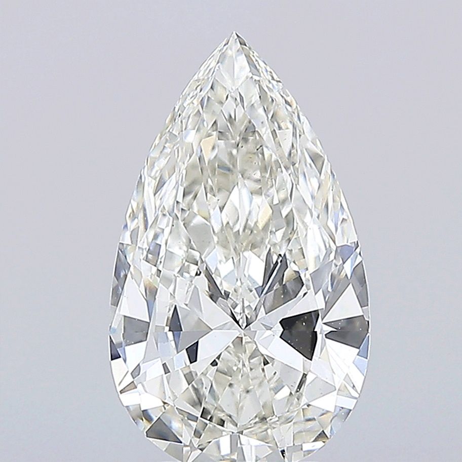 4.50 Carat H-VS1 Pear Lab Diamond