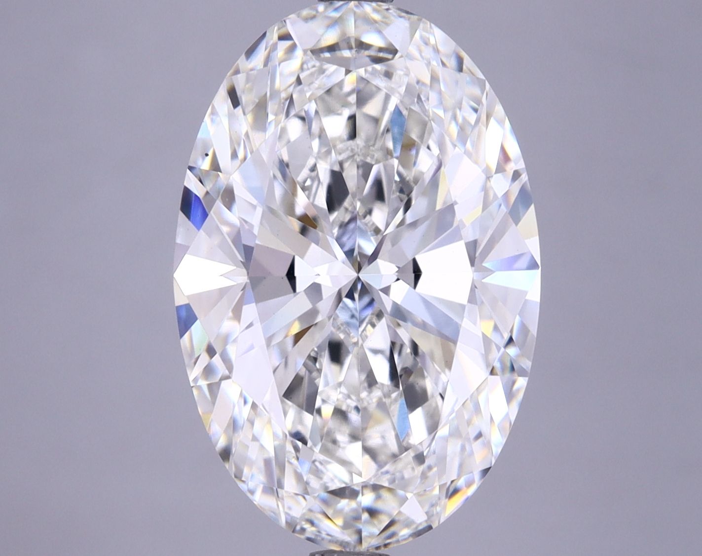 6.09 Carat G-VS1 Oval Lab Diamond