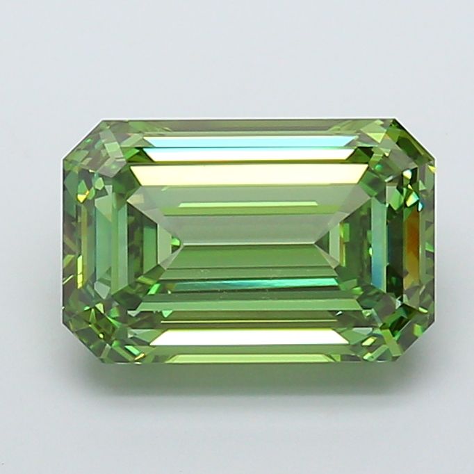 7.05 Carat Emerald Cut Fancy Green
