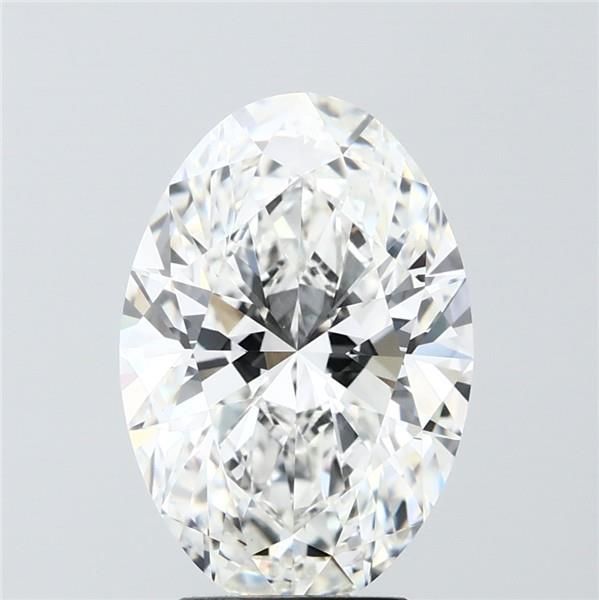 4.09 Carat F-VVS2 Oval Lab Diamond