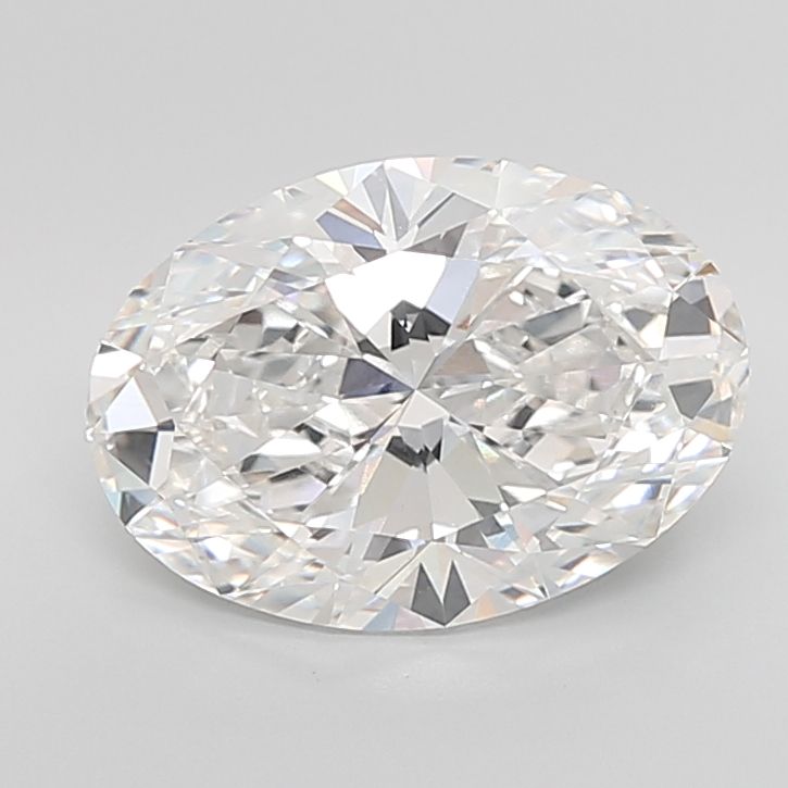 6.04 Carat F-VVS2 Oval Lab Diamond