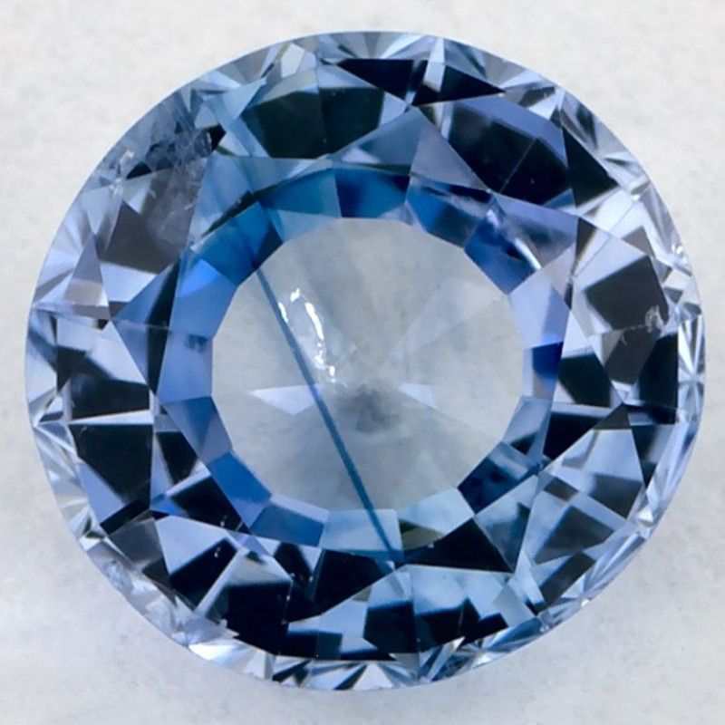 1.07 Carat Round Cut Blue Sapphire