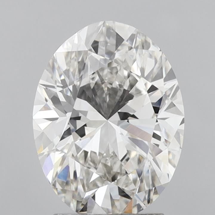 2.97 Carat G-SI1 Oval Lab Diamond
