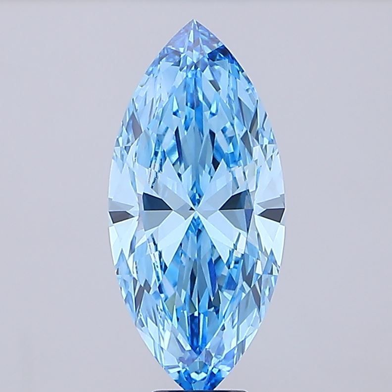 9.04 Carat Marquise Cut Fancy Blue