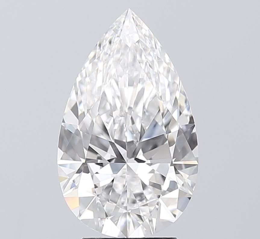 3.03 Carat G-VVS2 Pear Lab Diamond