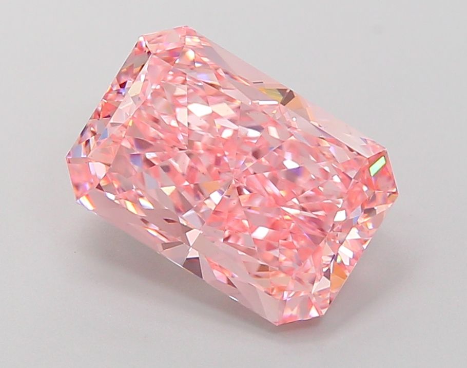 4.12 Carat Radiant Cut Fancy Pink