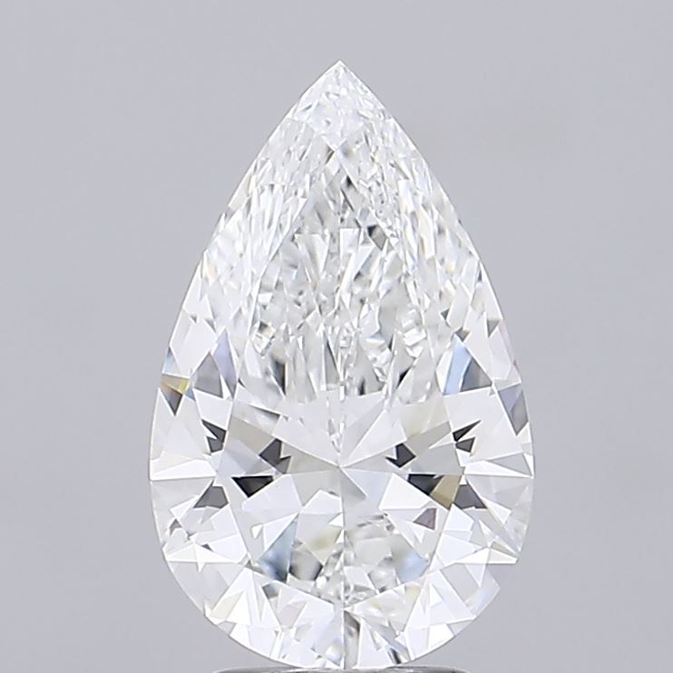 3.60 Carat E-VVS2 Pear Lab Diamond