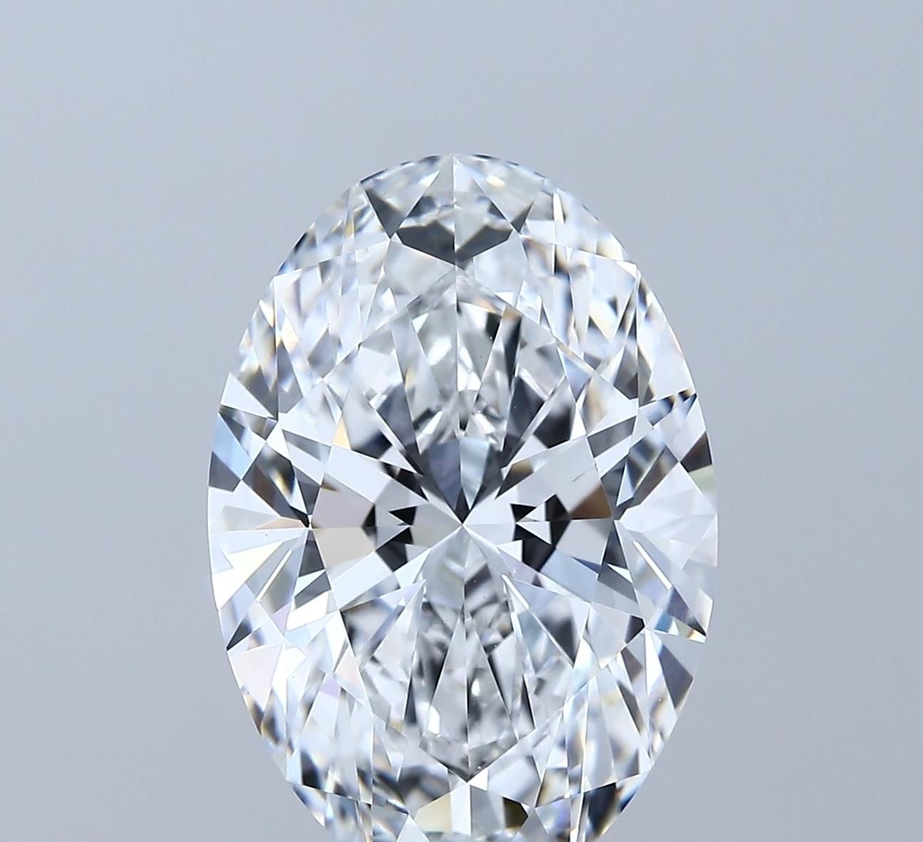 7.09 Carat D VVS2 Oval Lab Diamond