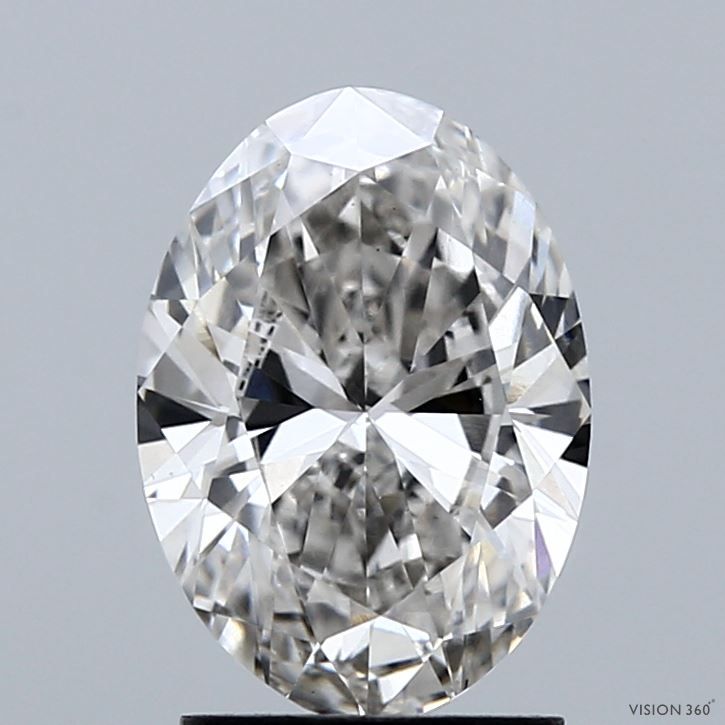 2.00 Carat G-VS1 Oval Lab Diamond
