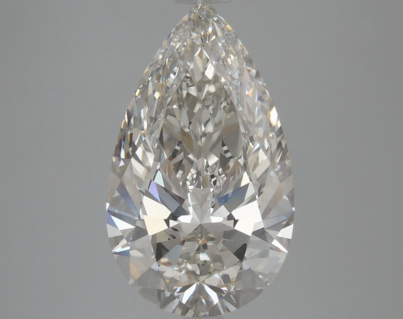 4.57 Carat H-VS2 Pear Lab Diamond