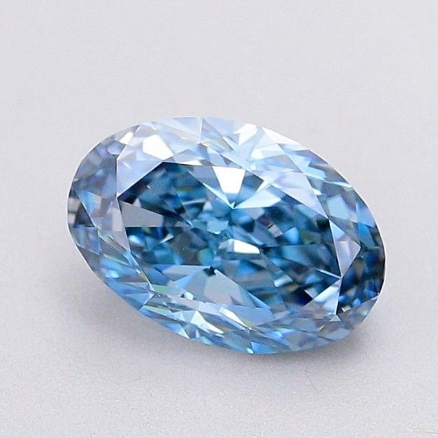 1.01 Carat Oval Cut Fancy Blue