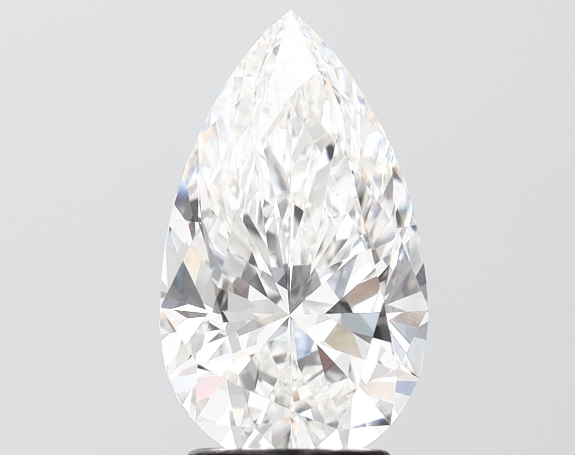 3.06 Carat F-VVS2 Pear Lab Diamond