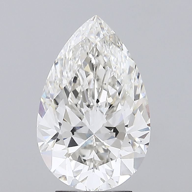 4.08 Carat G-VVS2 Pear Lab Diamond