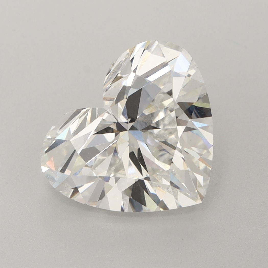 3.30 Carat F-VVS2 Heart Lab Diamond