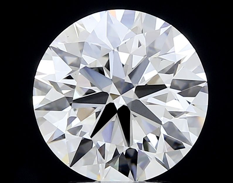 3.73 Carat F-VVS2 Round Lab Diamond