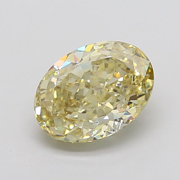 4.11 Carat Oval Cut Fancy Yellow