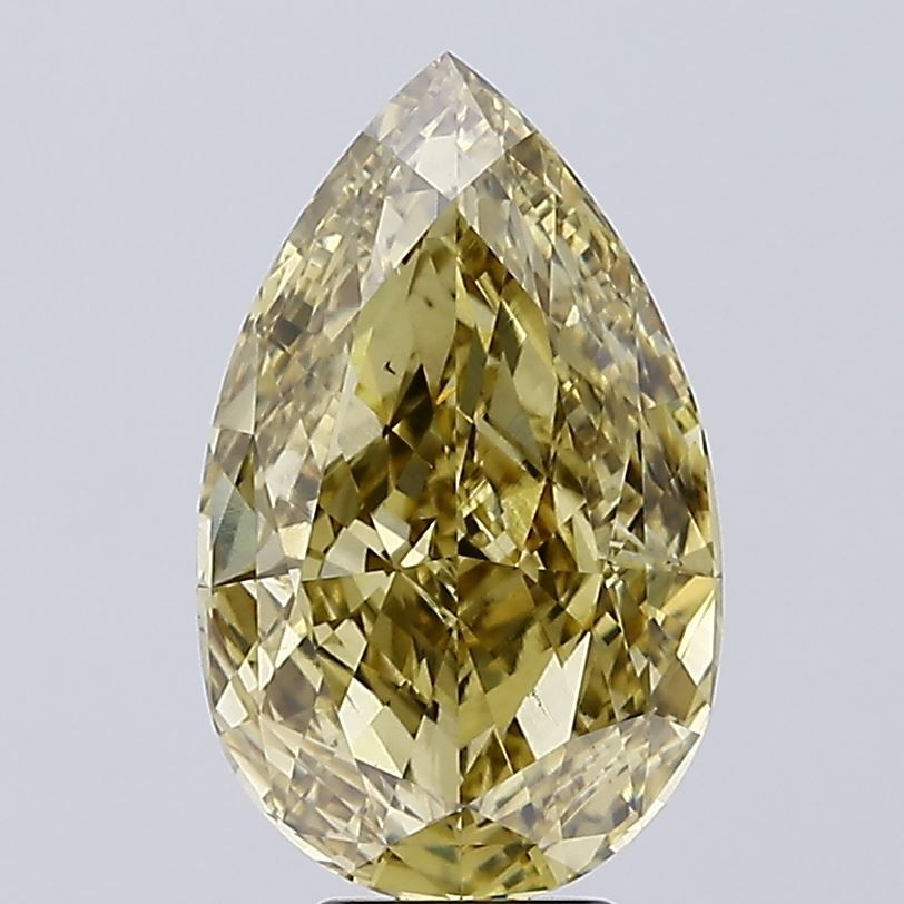 7.00 Carat Pear Cut Fancy Yellow