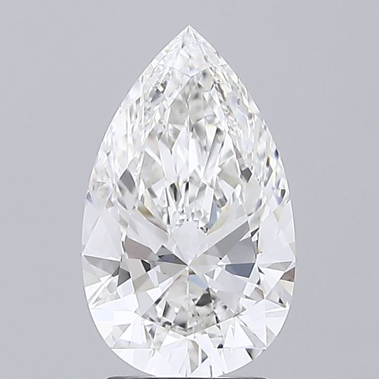 2.51 Carat F-VVS2 Pear Lab Diamond
