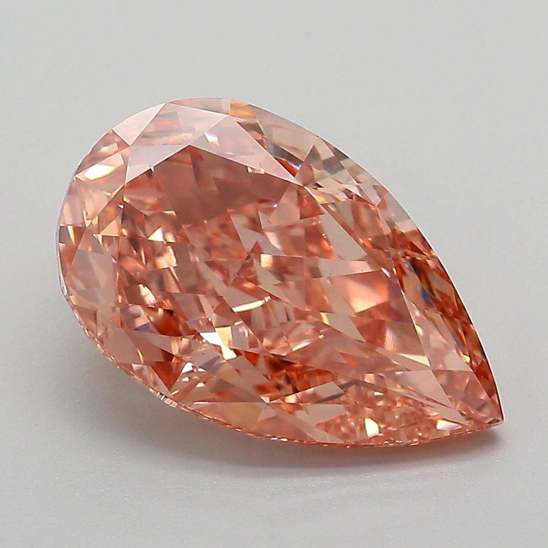 4.33 Carat Pear Cut Fancy Brown