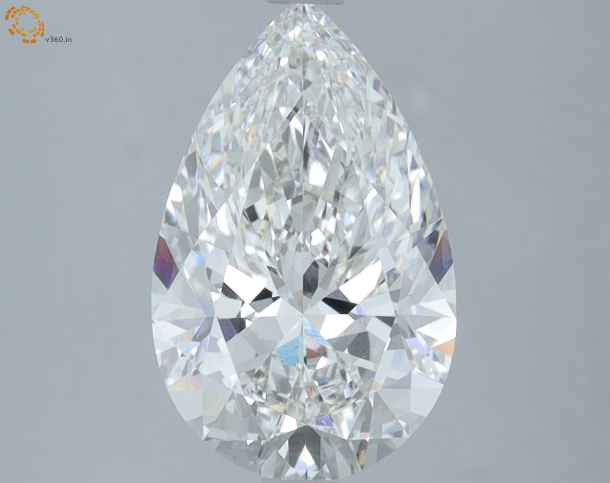 3.10 Carat F-VVS2 Pear Lab Diamond