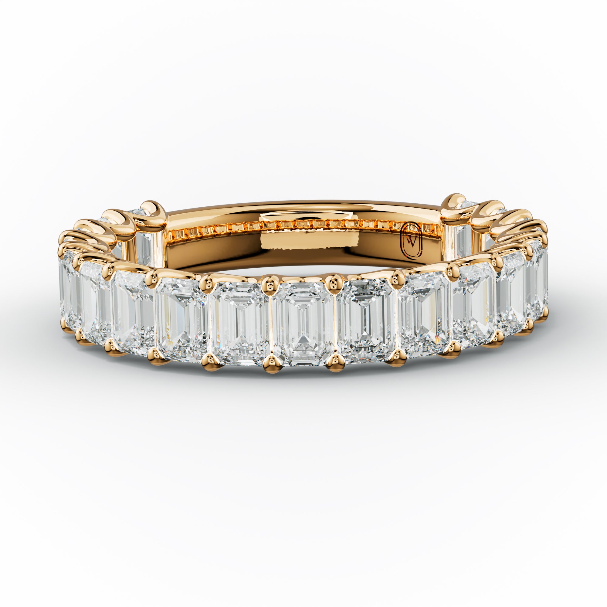 3.0 Carat Emerald Cut Diamond Anniversary Band