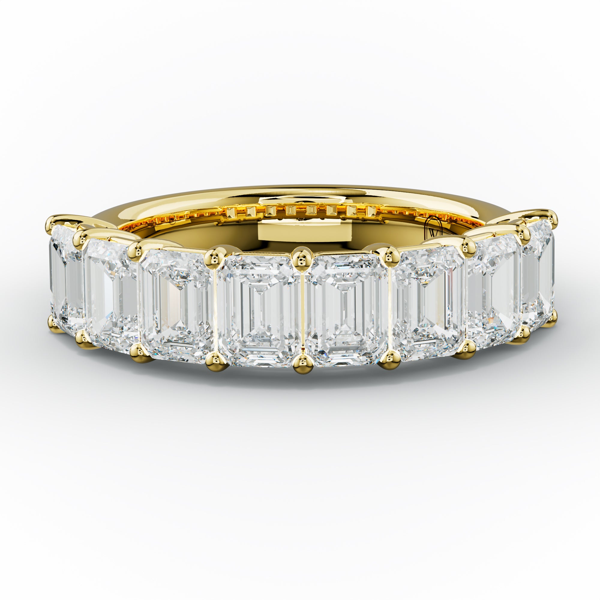 3.0 Carat Emerald Cut  Diamond Anniversary Band