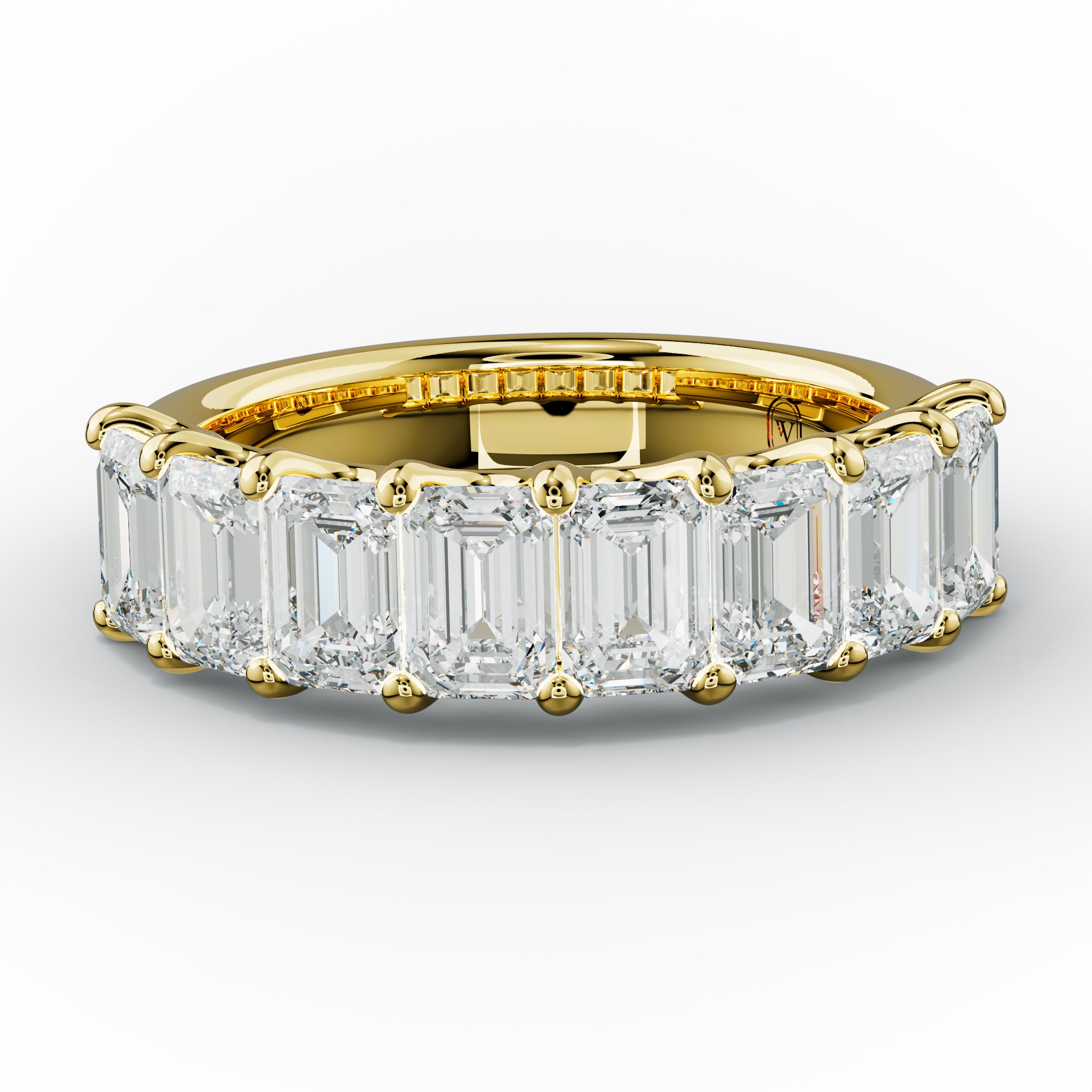 3.0 Carat Emerald Cut Diamond Anniversary Band