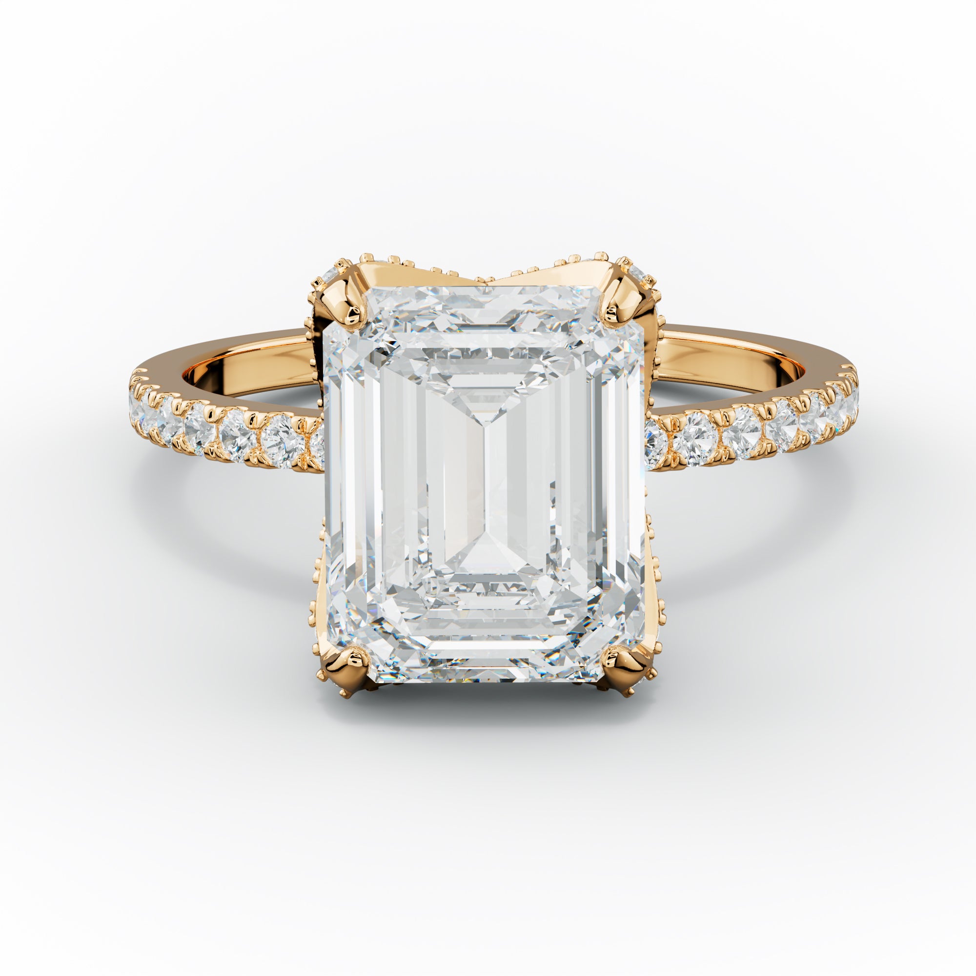 Charlotte Emerald Cut Diamond Engagement Ring