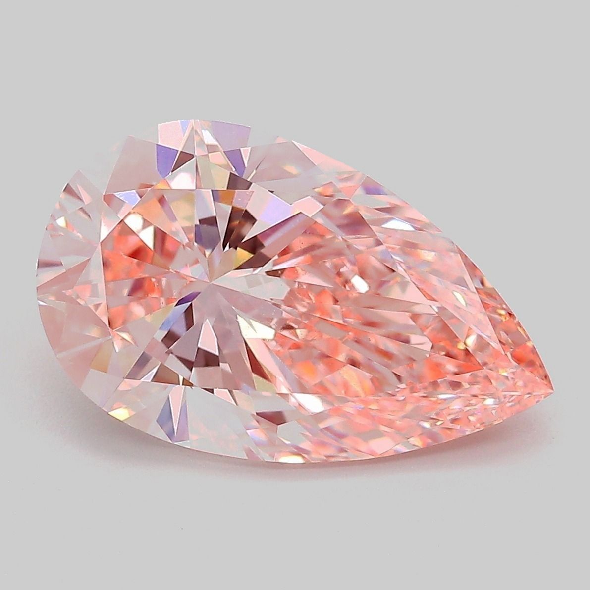 5.00 Carat Pear Cut Fancy Pink