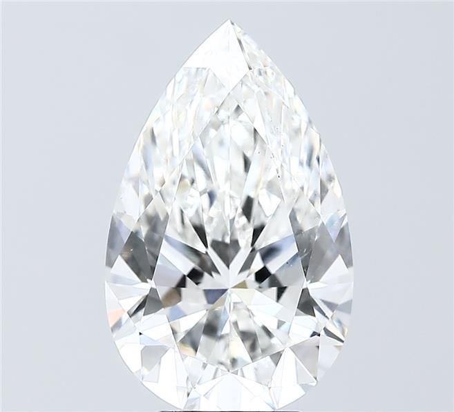 5.00 Carat F-VVS2 Pear Lab Diamond