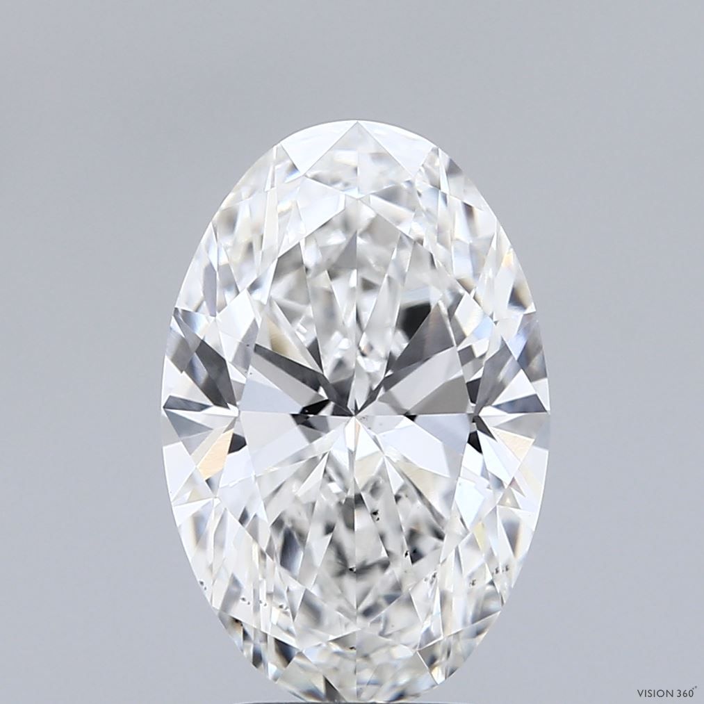 3.60 Carat F-VS2 Oval Lab Diamond