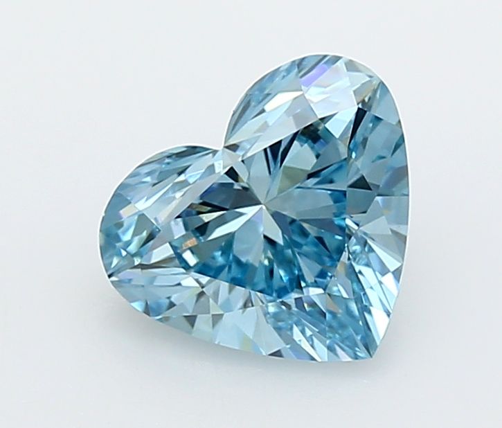 2.01 Carat Heart Cut Fancy Blue