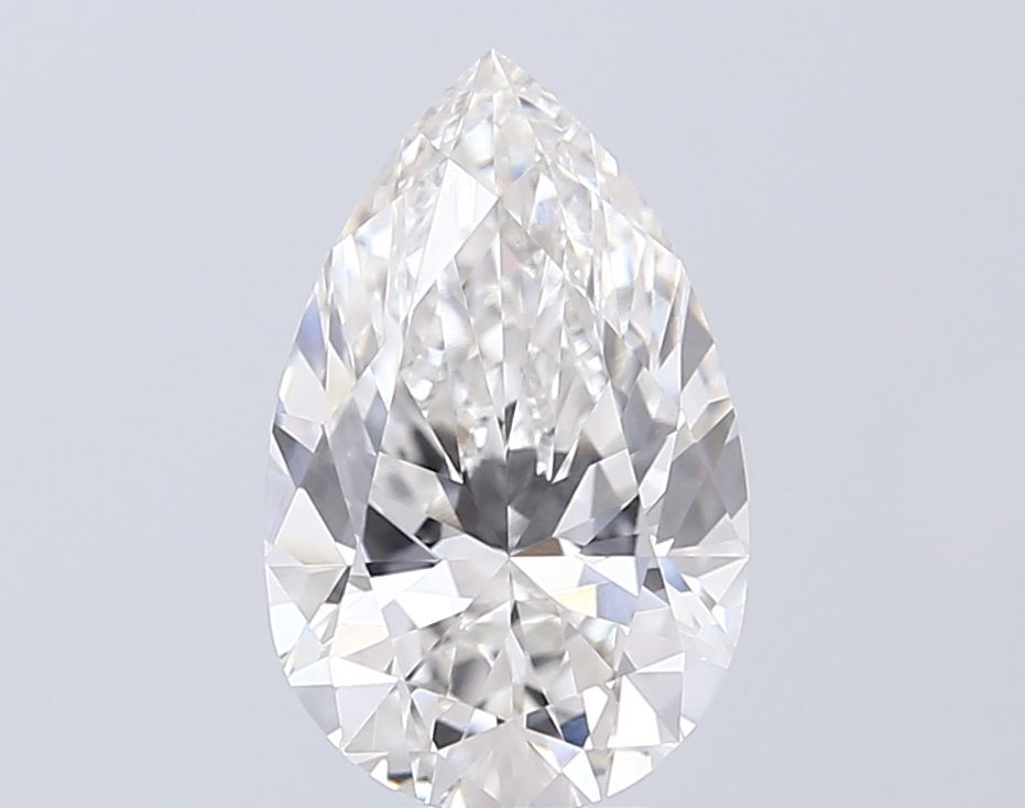 3.02 Carat F-VVS2 Pear Lab Diamond