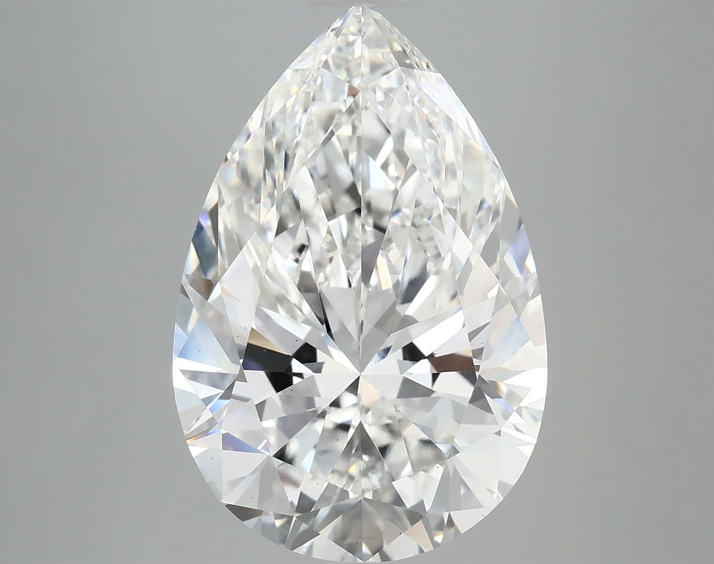 7.38 Carat E-VS2 Pear Lab Diamond