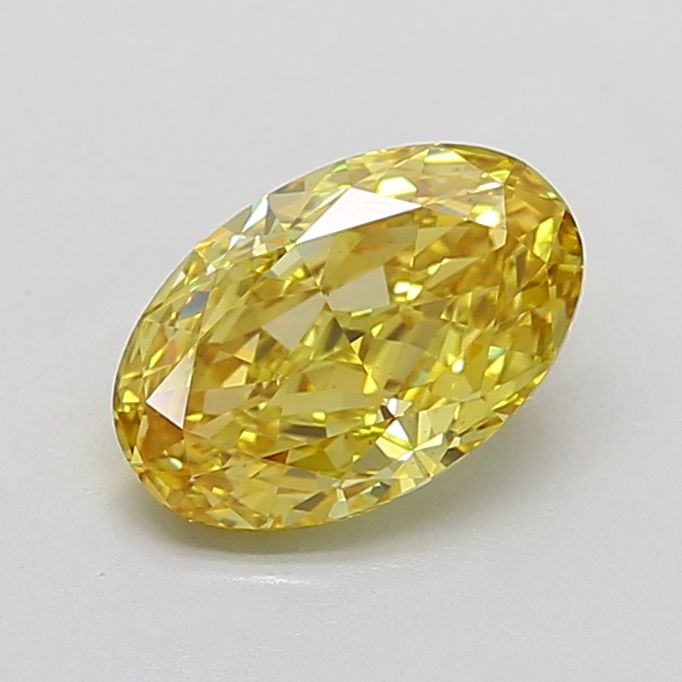 2.56 Carat Oval Cut Fancy Yellow