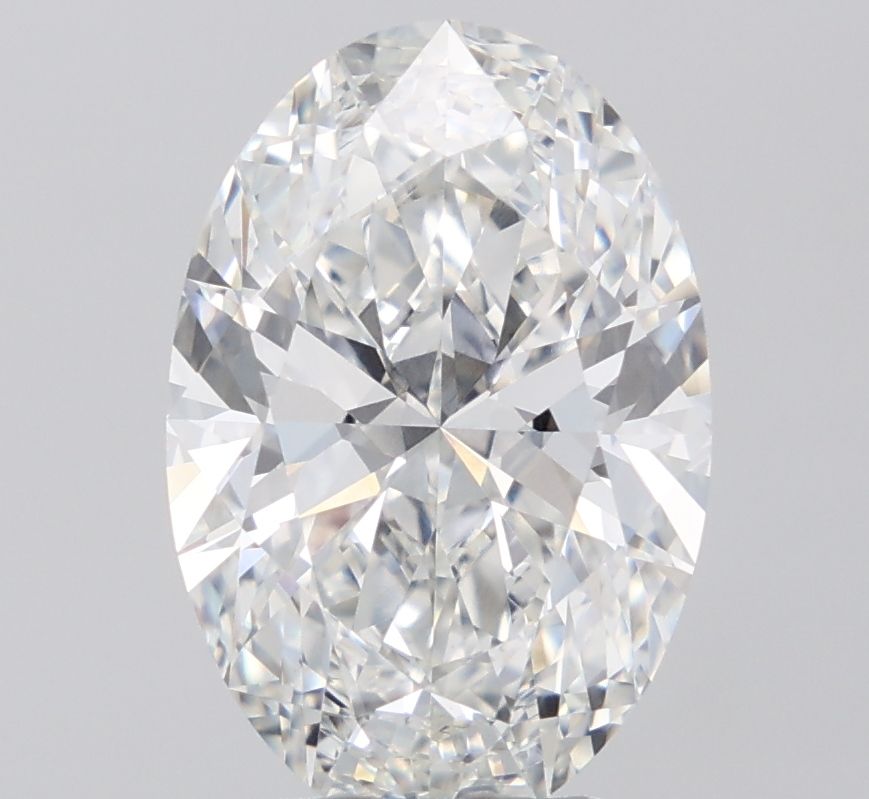 6.09 Carat F-VVS2 Oval Lab Diamond