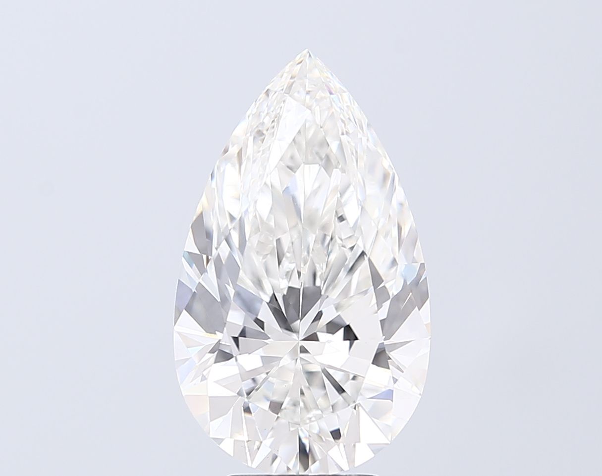 5.11 Carat F-VVS2 Pear Lab Diamond