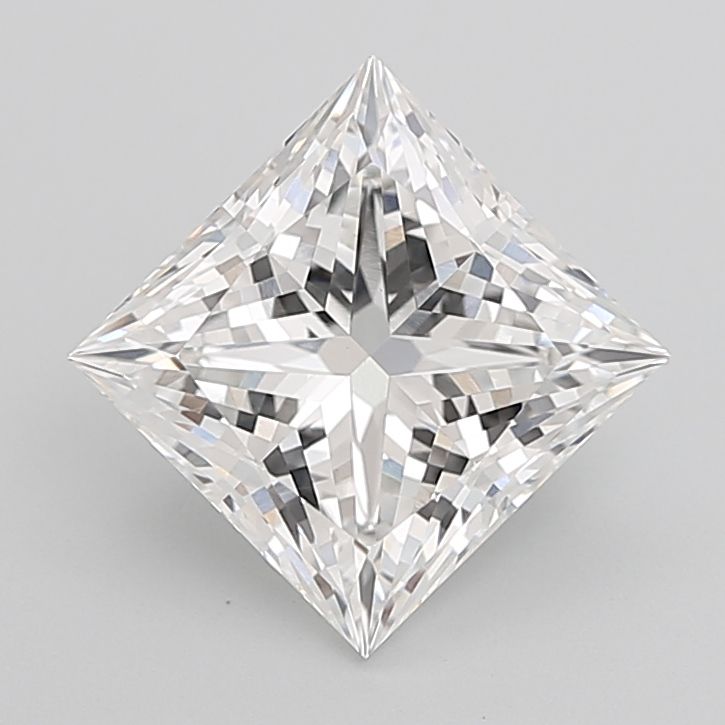 4.08 Carat F-VVS2 Princess Lab Diamond