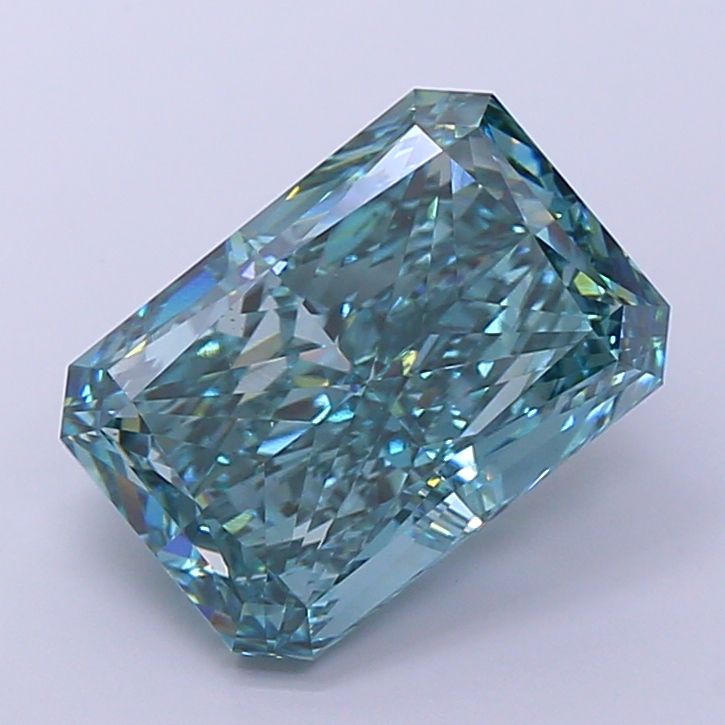 10.02 Carat Radiant Cut Fancy Green