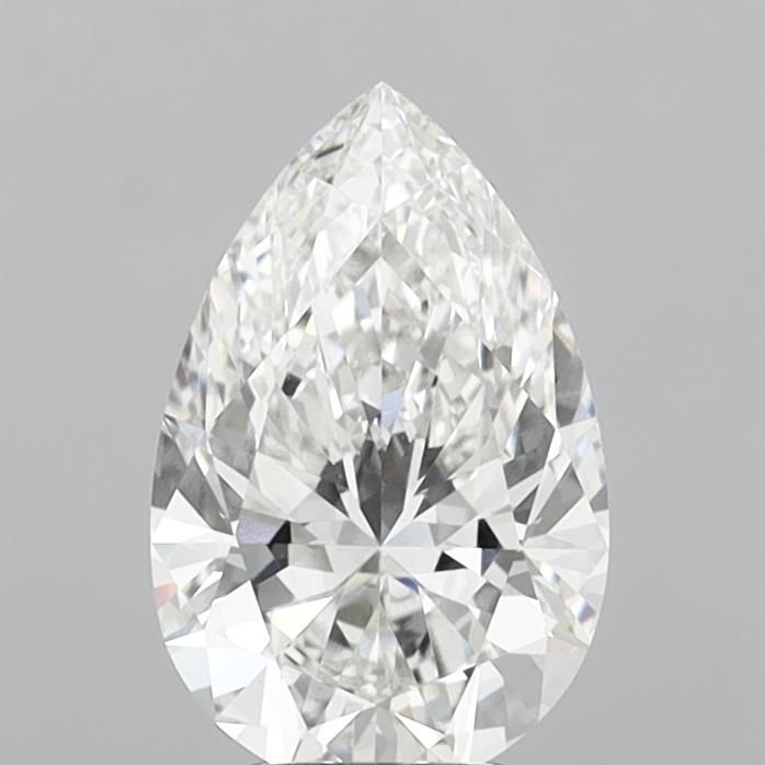 3.52 Carat F-VVS2 Pear Lab Diamond