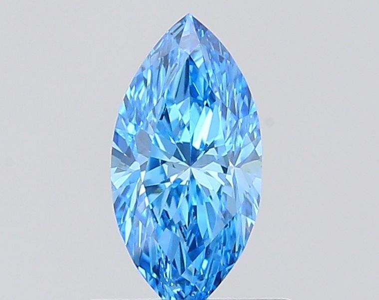 0.53 Carat Marquise Cut Fancy Blue