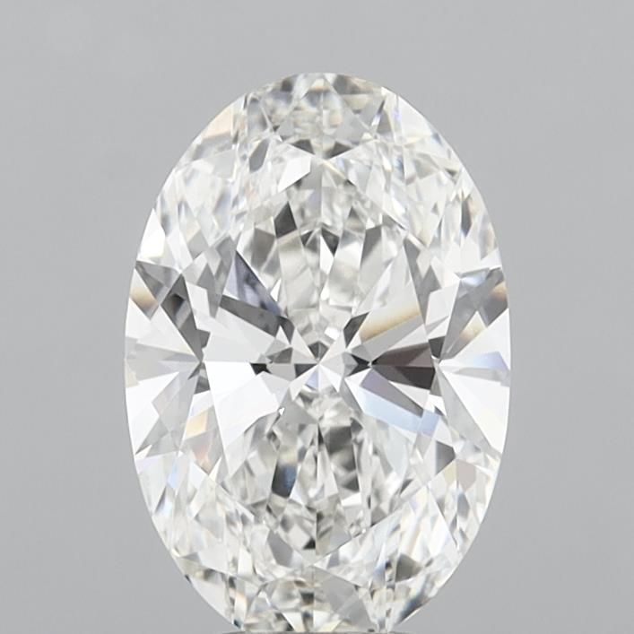 4.04 Carat F-VVS2 Oval Lab Diamond
