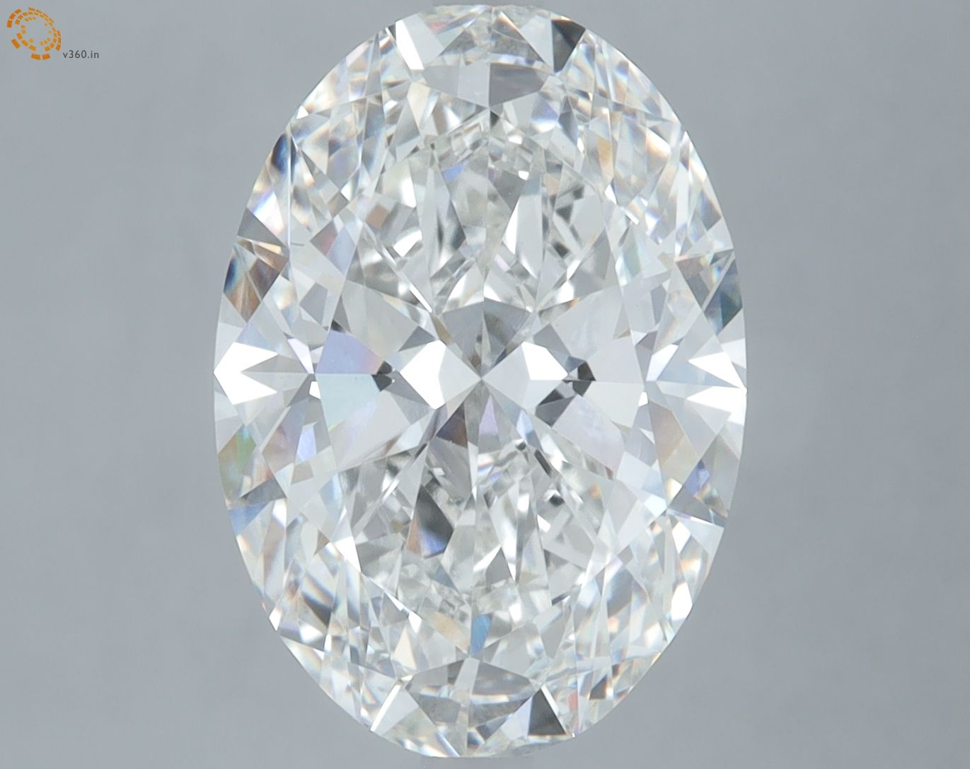 6.04 Carat F-VVS2 Oval Lab Diamond