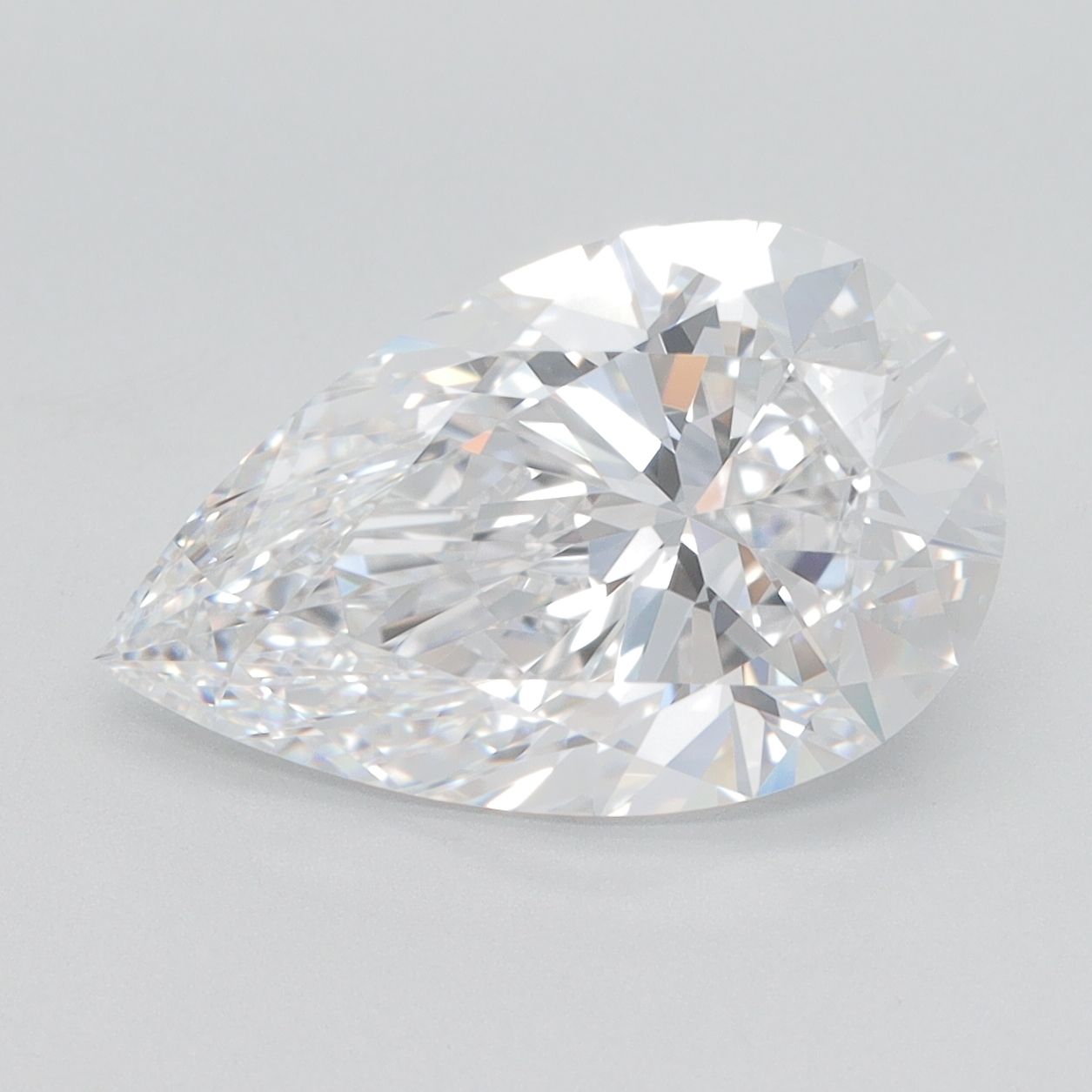 4.06 Carat D-VVS1 Pear Lab Diamond