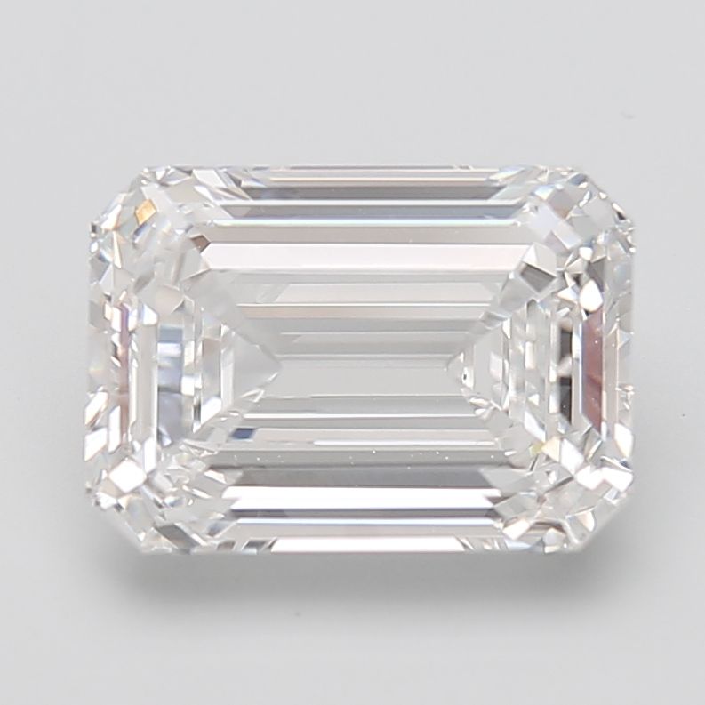 7.08 Carat D-VVS2 Emerald Lab Diamond