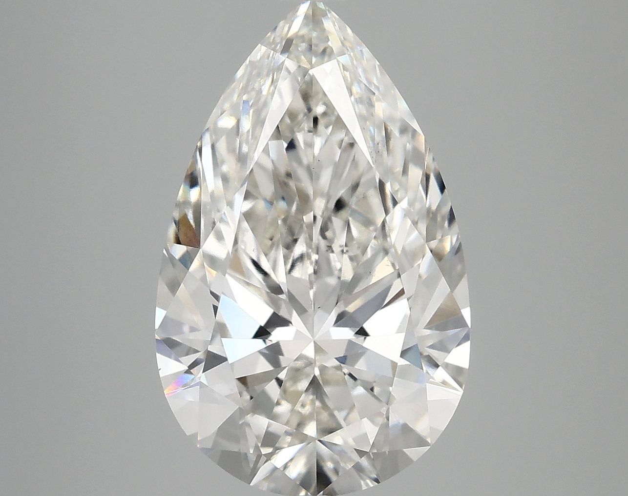 5.01 Carat G-VS1 Pear Lab Diamond