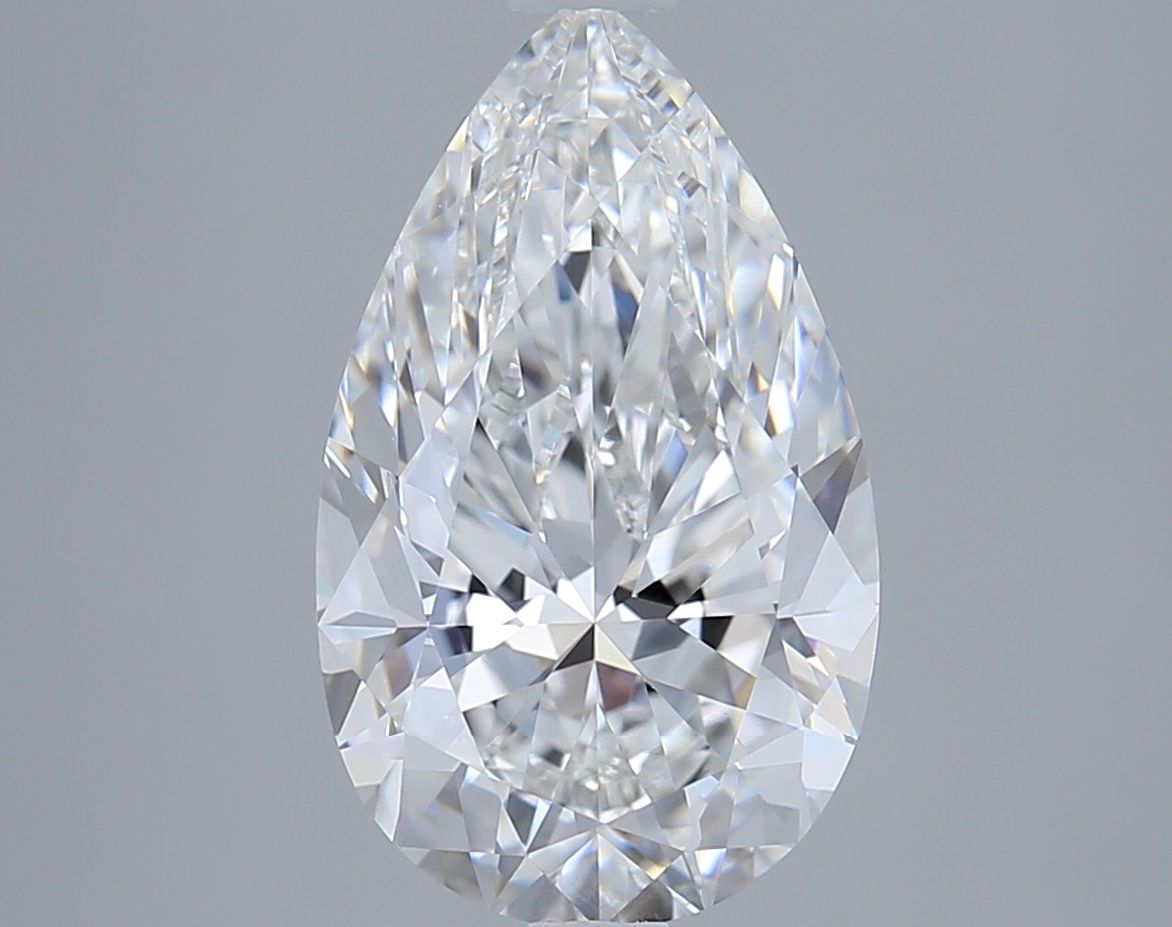 3.02 Carat F-VVS2 Pear Lab Diamond