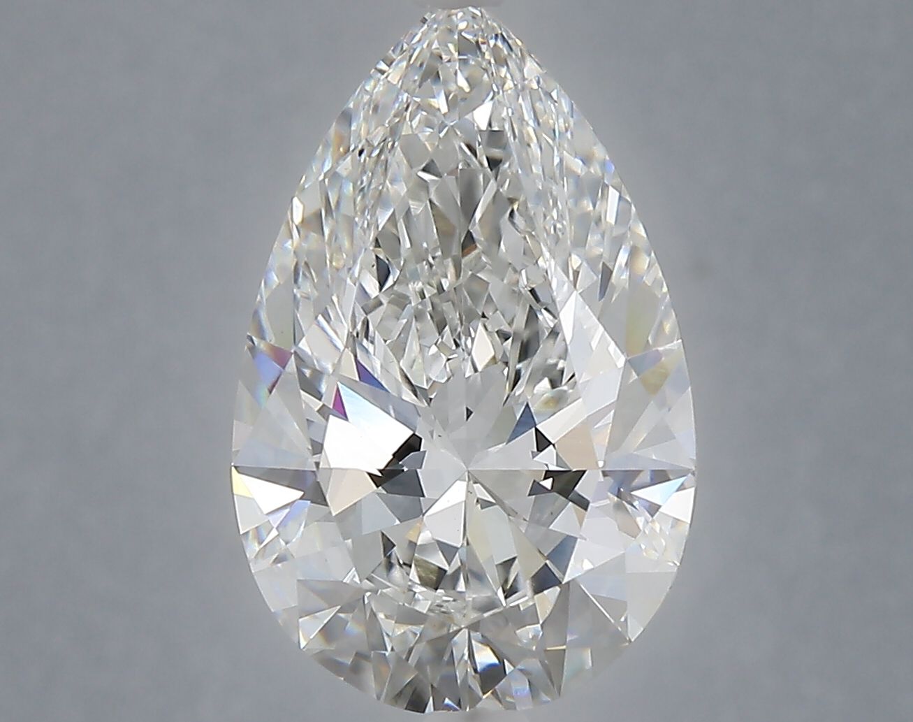 5.09 Carat F-VVS2 Pear Lab Diamond
